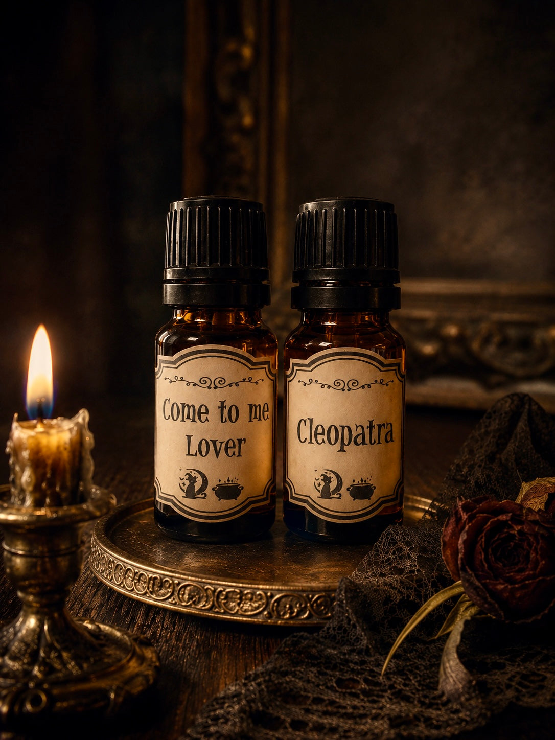 Seduction Ritual Oil Set: Cleopatra and Come to Me Lover
